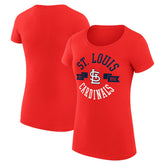 St. Louis Cardinals G-III 4Her by Carl Banks Women's Super-Slim Fit Lightweight City Graphic T-Shirt Red