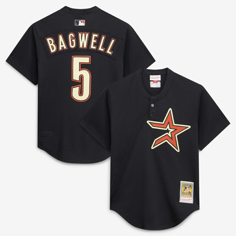 Jeff Bagwell Houston Astros Authentic Batting Practice Jersey Black