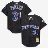 Mike Piazza New York Mets Cooperstown Collection 2000 Batting Practice Jersey Black