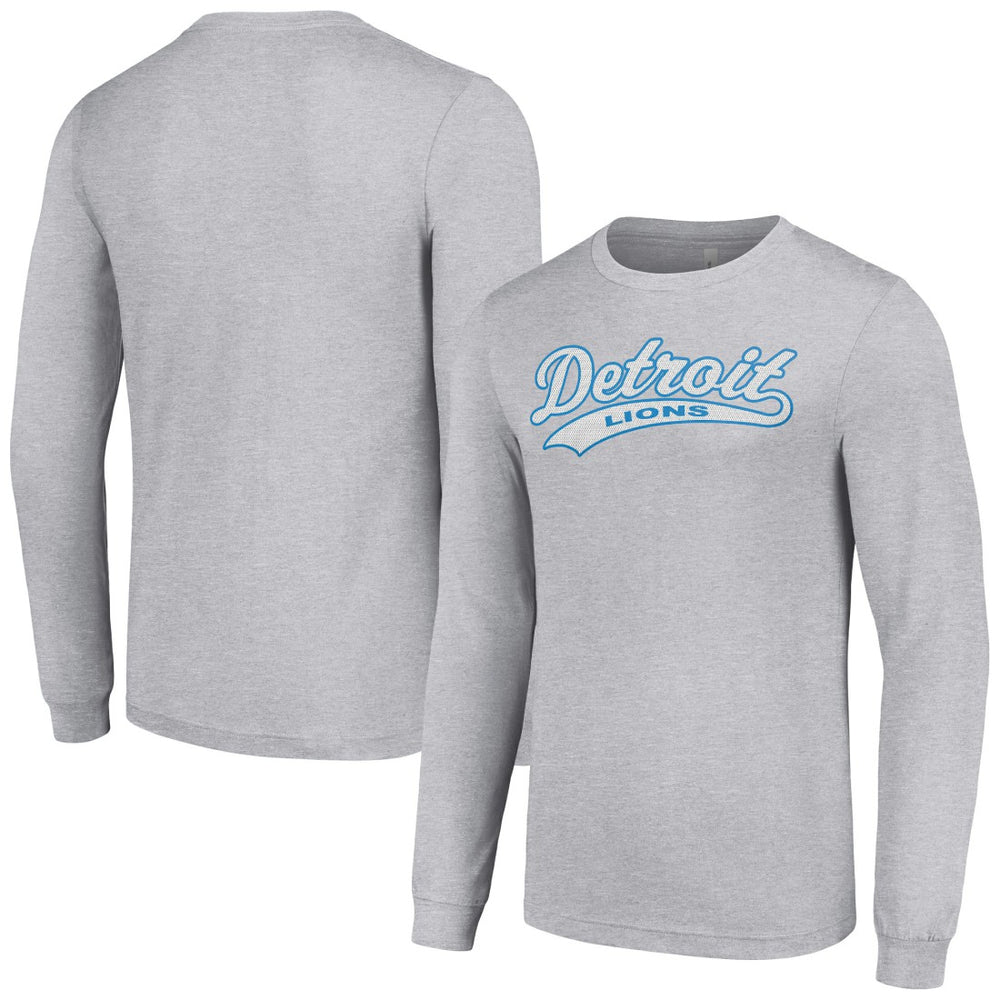 Detroit Lions Starter Tailsweep Long Sleeve T-Shirt - Heather Gray online