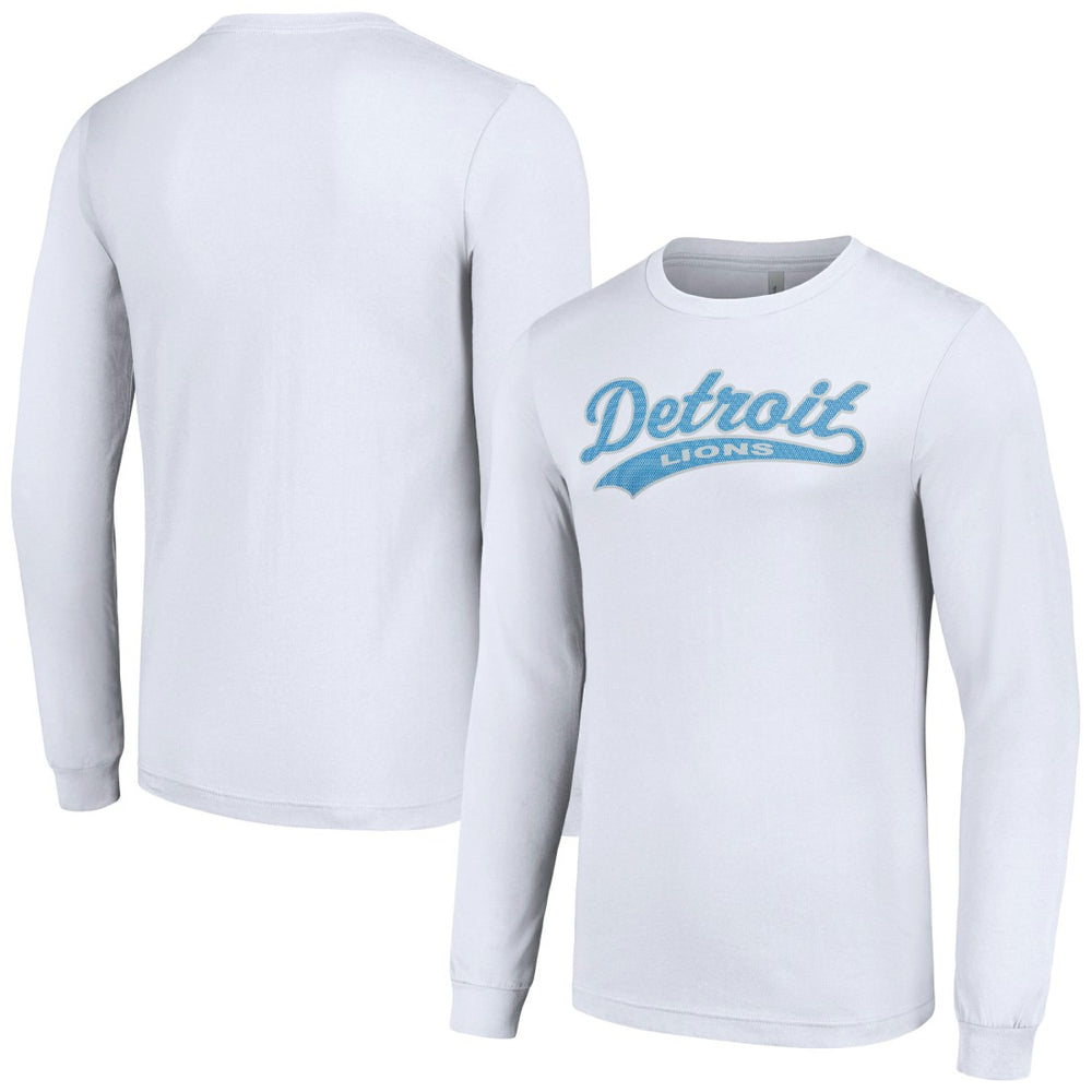 Detroit Lions Starter Tailsweep Long Sleeve T-Shirt - White for sale