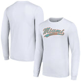 Miami Dolphins Starter Tailsweep Long Sleeve T-Shirt - White for sale