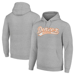 Denver Broncos Starter Unisex Tailsweep Pullover Hoodie - Heather Gray cheap