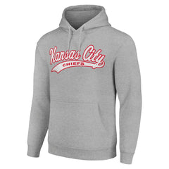 Kansas City Chiefs Starter Unisex Tailsweep Pullover Hoodie - Heather Gray on sale