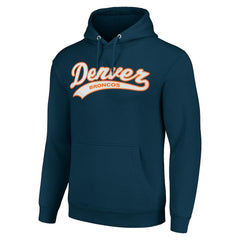 Denver Broncos Starter Unisex Tailsweep Pullover Hoodie - Navy online