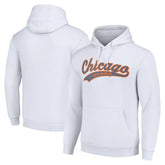 Chicago Bears Starter Unisex Tailsweep Pullover Hoodie - White on sale