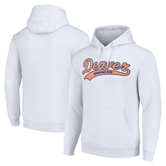 Denver Broncos Starter Unisex Tailsweep Pullover Hoodie - White cheap