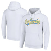 Los Angeles Chargers Starter Unisex Tailsweep Pullover Hoodie - White outlet