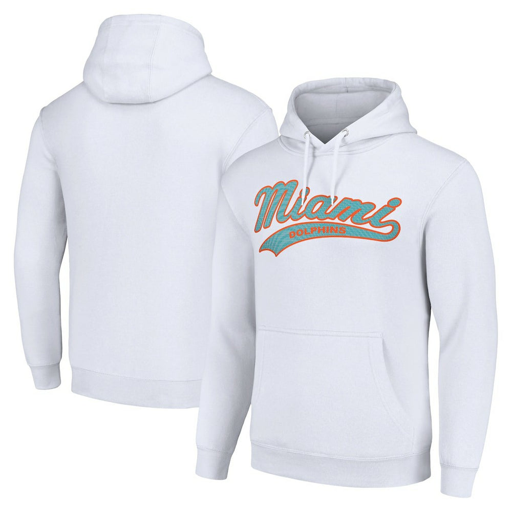 Miami Dolphins Starter Unisex Tailsweep Pullover Hoodie - White sale