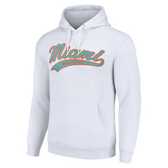 Miami Dolphins Starter Unisex Tailsweep Pullover Hoodie - White sale