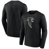 Atlanta Falcons Throwback Long Sleeve T-Shirt - Black for sale