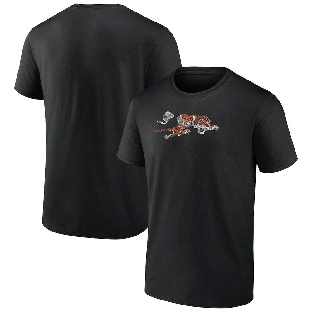 Cincinnati Bengals Throwback T-Shirt - Black on sale