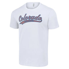 Colorado Avalanche Starter Tailsweep T-Shirt - White T-shirts