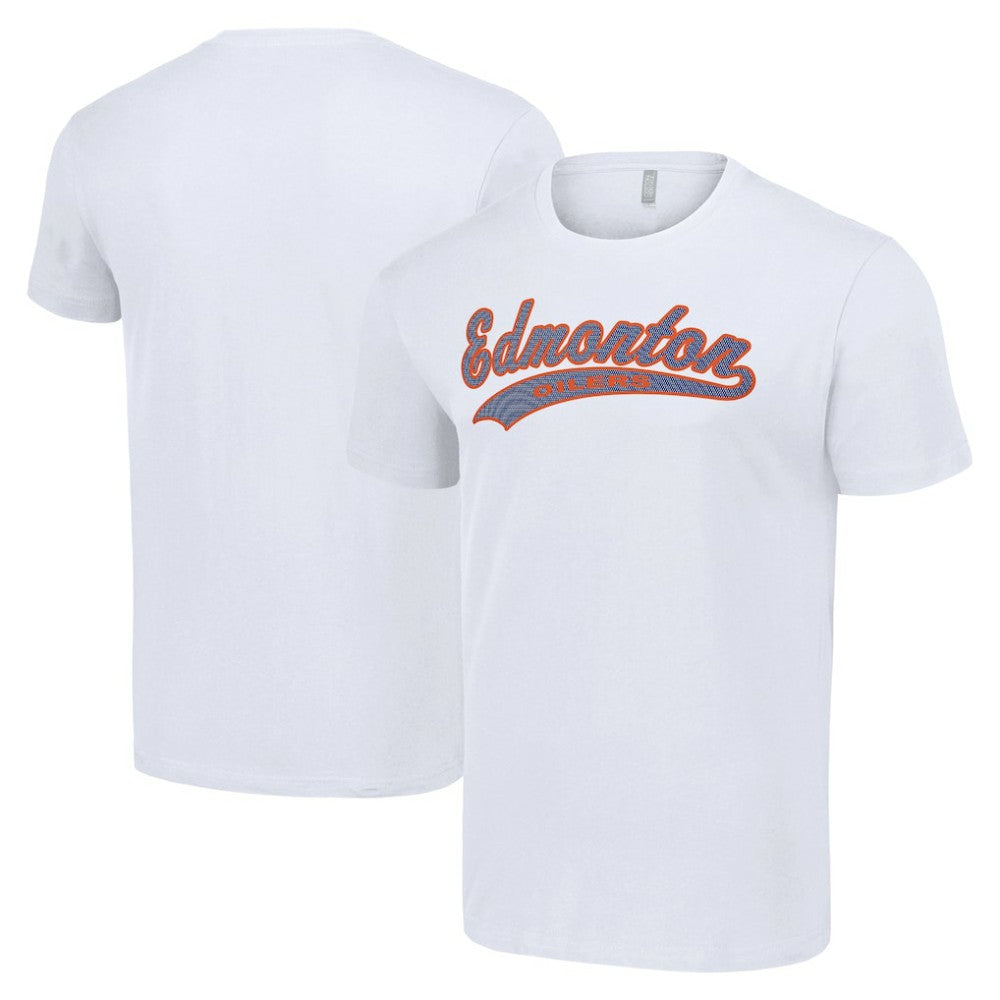 Edmonton Oilers Starter Tailsweep T-Shirt - White T-shirts