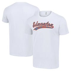Edmonton Oilers Starter Tailsweep T-Shirt - White T-shirts