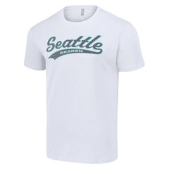 Seattle Kraken Starter Tailsweep T-Shirt - White T-shirts