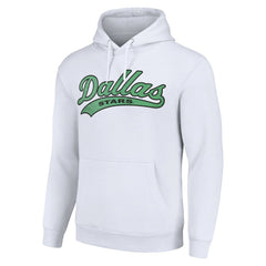Dallas Stars Starter Tailsweep Fleece Tri-Blend Pullover Hoodie - White Hoodies
