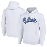 St. Louis Blues Starter Tailsweep Fleece Tri-Blend Pullover Hoodie - White Hoodies