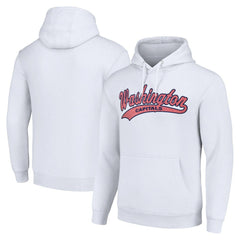 Washington Capitals Starter Tailsweep Fleece Tri-Blend Pullover Hoodie - White Hoodies