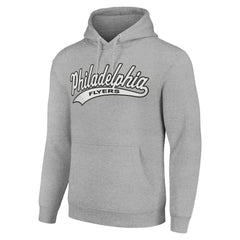 Philadelphia Flyers Starter Tailsweep Fleece Tri-Blend Pullover Hoodie - Heather Gray Hoodies