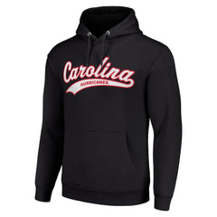 Carolina Hurricanes Starter Tailsweep Fleece Tri-Blend Pullover Hoodie - Black Hoodies