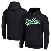 Dallas Stars Starter Tailsweep Fleece Tri-Blend Pullover Hoodie - Black Hoodies