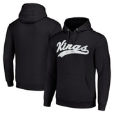 Los Angeles Kings Starter Tailsweep Fleece Tri-Blend Pullover Hoodie - Black Hoodies