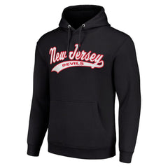 New Jersey Devils Starter Tailsweep Fleece Tri-Blend Pullover Hoodie - Black Jerseys