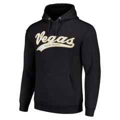 Vegas Golden Knights Starter Tailsweep Fleece Tri-Blend Pullover Hoodie - Black Hoodies