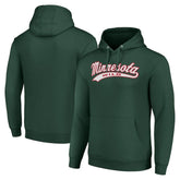 Minnesota Wild Starter Tailsweep Fleece Tri-Blend Pullover Hoodie - Green Hoodies