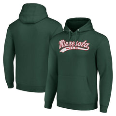 Minnesota Wild Starter Tailsweep Fleece Tri-Blend Pullover Hoodie - Green Hoodies