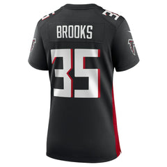 Natrone Brooks Atlanta Falcons Women's Team Game Jersey - Black for sale