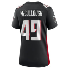 Liam McCullough Atlanta Falcons Women's Team Game Jersey - Black for sale