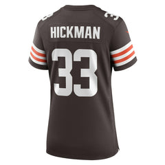 Ronnie Hickman Cleveland Browns Women's Team Game Jersey - Brown cheap
