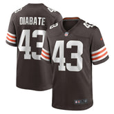 Mohamoud Diabate Cleveland Browns Team Game Jersey - Brown for sale