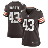 Mohamoud Diabate Cleveland Browns Women's Team Game Jersey - Brown discount