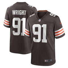 Alex Wright Cleveland Browns Team Game Jersey - Brown on sale