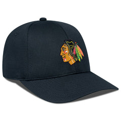 Chicago Blackhawks Levelwear Zephyr Adjustable Hat - Black Hats
