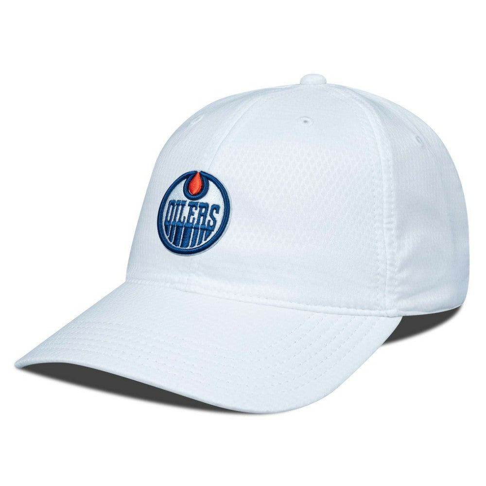 Edmonton Oilers Levelwear Matrix Adjustable Hat - White Hats