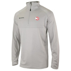 Atlanta Hawks Omni-Wick Rockin' It Quarter-Zip Pullover Top - Heather Gray cheap