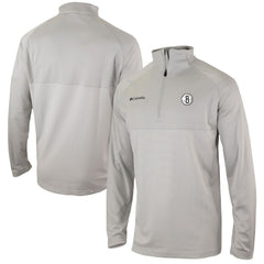 Brooklyn Nets Omni-Wick Rockin' It Quarter-Zip Pullover Top - Heather Gray on sale