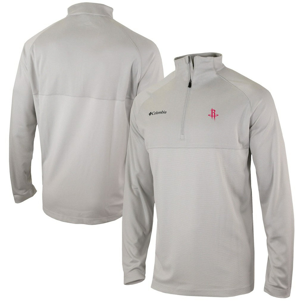 Houston Rockets Omni-Wick Rockin' It Quarter-Zip Pullover Top sale - Heather Gray on sale
