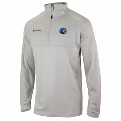Minnesota Timberwolves Omni-Wick Rockin' It Quarter-Zip Pullover Top - Heather Gray for sale