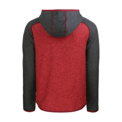 Philadelphia Phillies Cutter & Buck Stars & Stripes Mainsail Sweater-Knit Full-Zip Hoodie Heather Red/Heather Charcoal