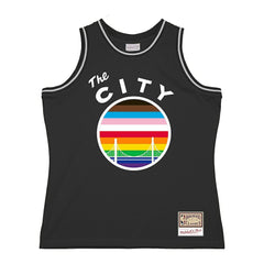 Golden State Warriors Hardwood Classic Pride Jersey sale - Black shop