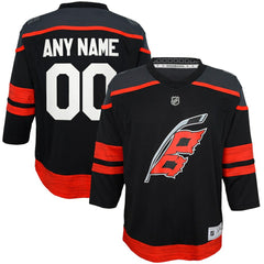 Carolina Hurricanes Youth Home Replica Custom Jersey - Black Jerseys