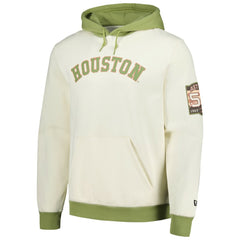 Houston Astros Color Pop Pullover Hoodie Cream/Green