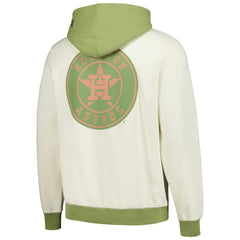 Houston Astros Color Pop Pullover Hoodie Cream/Green