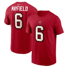 Baker Mayfield Tampa Bay Buccaneers Player Name & Number T-Shirt - Red outlet