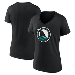 San Jose Sharks Fanatics Women's Alternate Graphic T-Shirt - Black T-shirts
